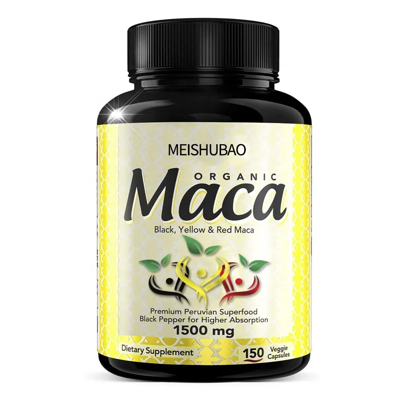 Provate  label Best selling Pure Aguaje Ultimate Maca Hard Capsules Health Supplements  Root caspules for Men and Women