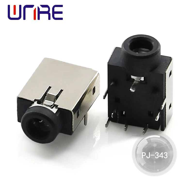 PJ-342E/PJ-343/ PJ-343A/PJ-343D 3.5MM 3D Stereo Audio Socket 3.5 Dual Channel Headset 6 Pin Switch Connector (PIN) For Notebook
