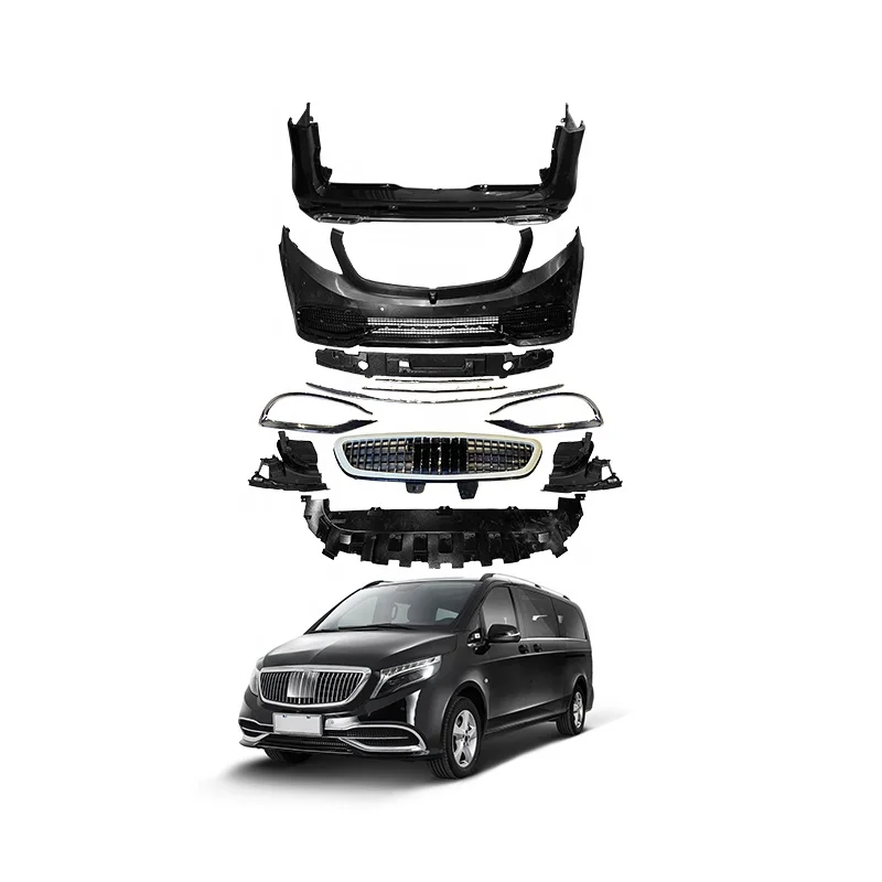 GBT Mercedes V Conversion Upgrade Bodykit For 2020-On Mercedes Benz V Class W447 Vito Viano Facelift To M Front Bumper