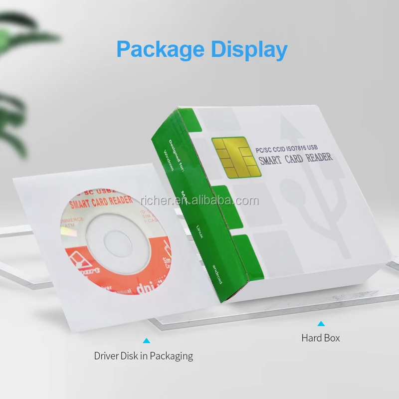  Считыватель смарт-карт ISO 7816 USB SIM EMV ICC считыватель и записывающее устройство для дебетовой