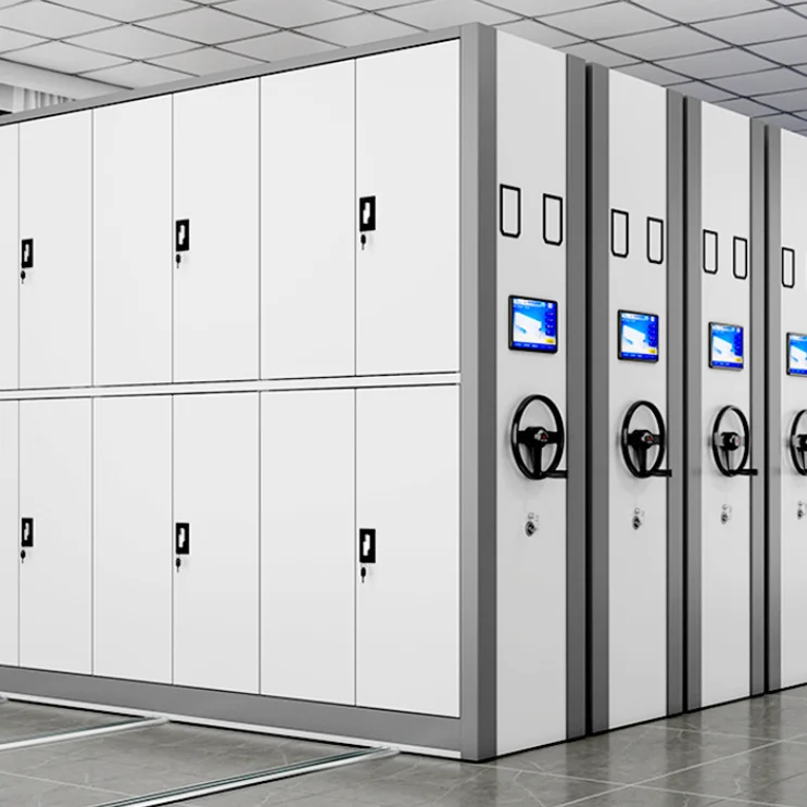 Mobile Compactor Storage Archive Filing Cabinet Mobile Shelving Dense Cabinet Rack Mobile Shelves shelving system for office