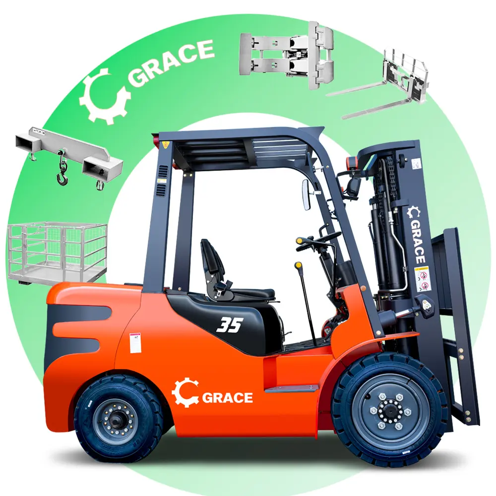 Fork lift 2ton 3t on 7 tons 3m 6m 1.5m long fork lifting forklifts truck Diesel forklift
