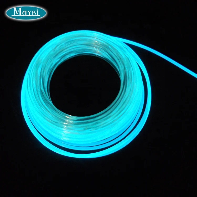 10mm solid led side glow perimeter fiber optic cable for swimming pool lights