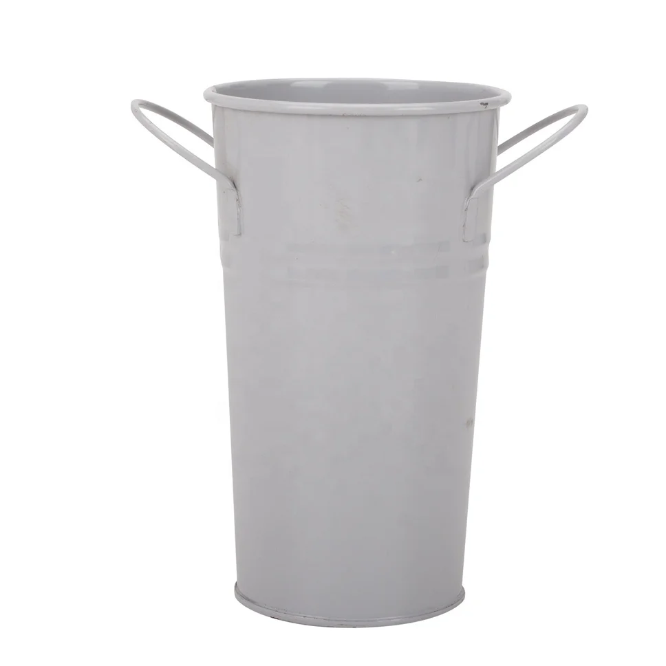 galvanized steel metal handle bucket