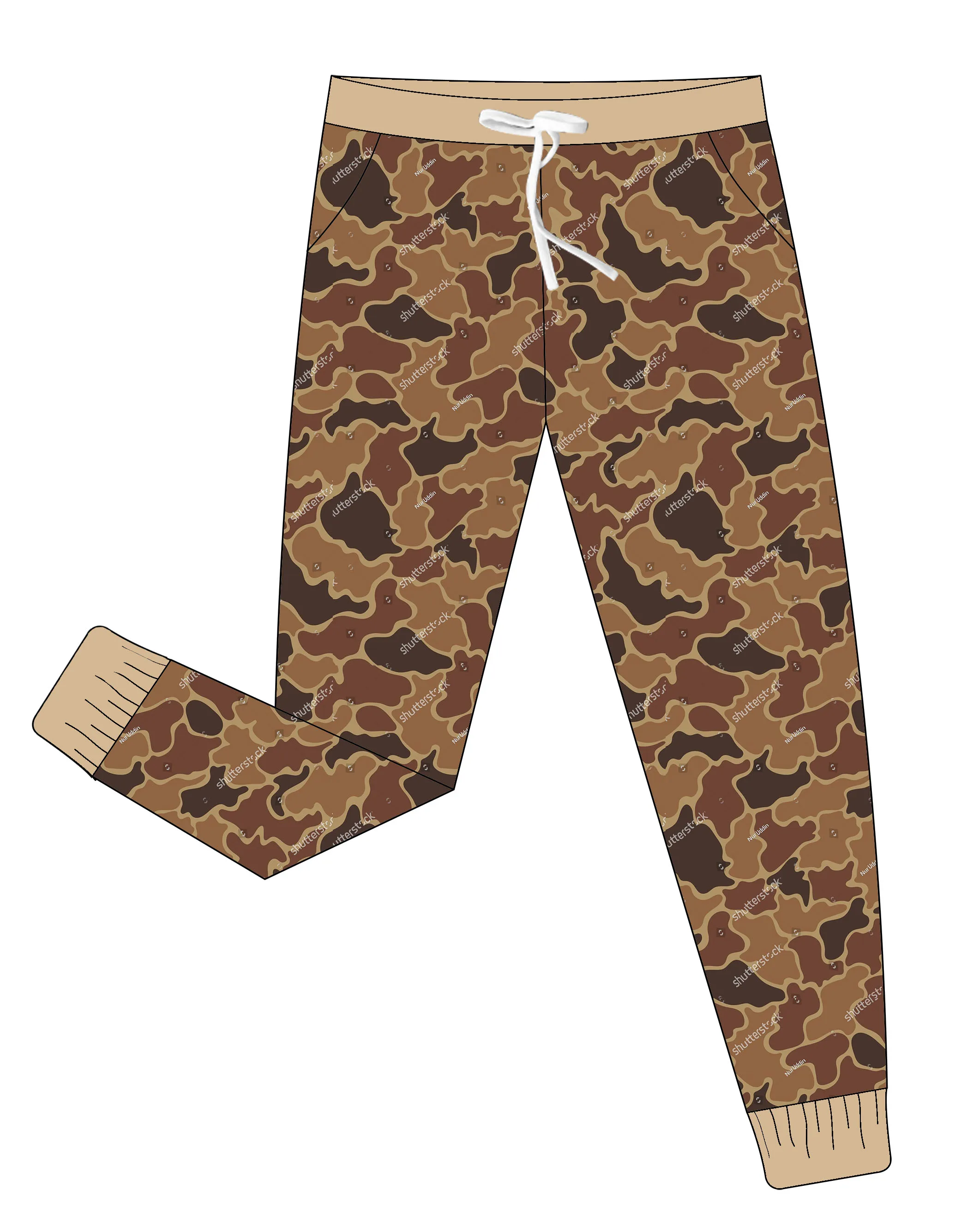 2024 New Arrival fiber bamboo custom camouflage printing zipper newborn baby clothes for Boys