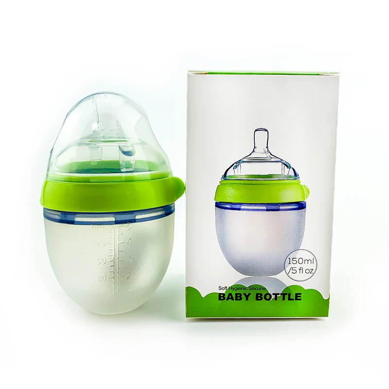 China Wholesale High Quality 250 ML Custom Silicone Baby Bottle