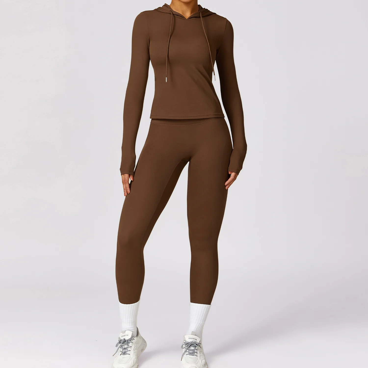 2024 New Activewear Fitness Sports Hoodie Jacket And Scrunch Butt Leggings Yoga Sets Women Outdoor Gym Fitness Yoga Wear