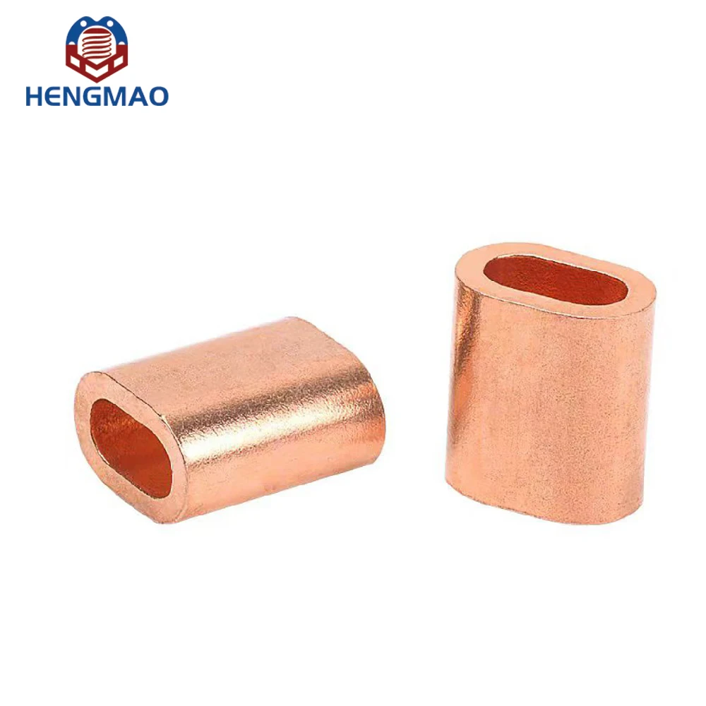 HM910 High Quality Copper Oval Sleeve for Wire Rope Connecting