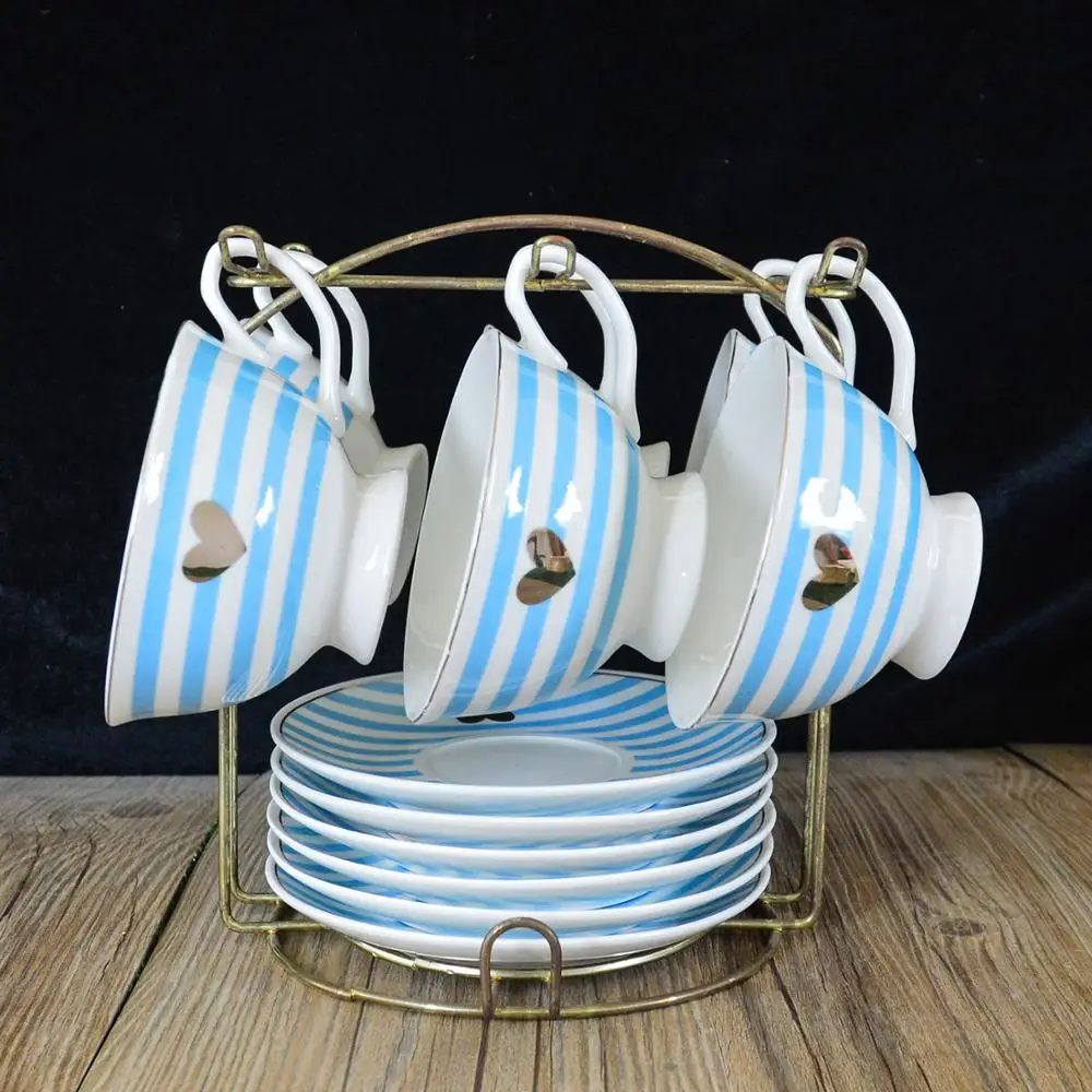 Exquisite bone China Coffee Cups And Saucers With Gift Boxes.Cups And Saucers Suit