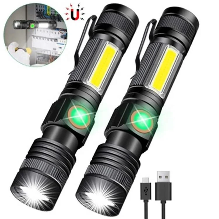 high power long range Zoom t6 cob torchlight 1000m tactical rechargeable led torch flashlight