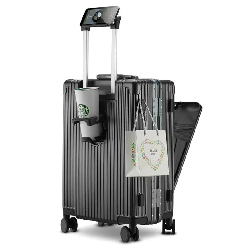 Aluminium Travel Bags Travelmate Suitcase Carry On Luggage With Laptop Compartment Mala De Rodinha Infantil Valise De Voyage