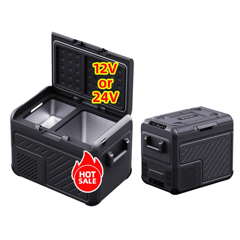 Wholesale ODM OEM 35L Mini Freezer DC 12v Portable Car Fridges Cooler Compressor Camping Car Fridge