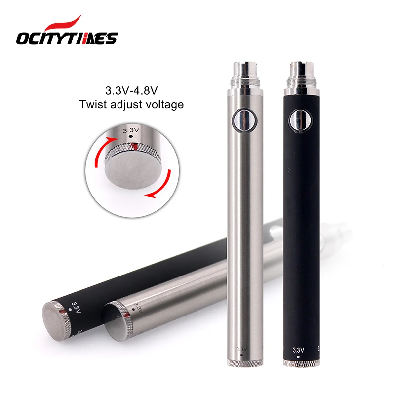 Ocitytimes cbd vaporizer 650mAh 900mAh 1100mAh vape battery EVOD Twist