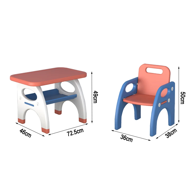  Baby foldable plastic activities ergonomic homework desk nordic children furniture study tables and chair set for kids