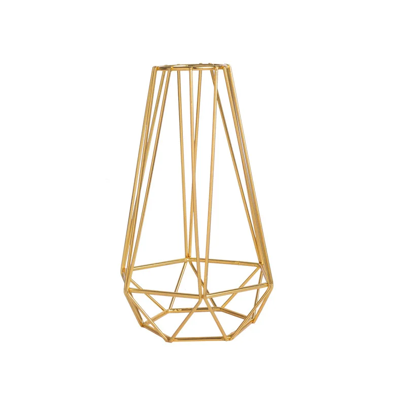 Nordic Gold-plated Floral Hydroponic Glass Flowers Decorative Art Ornaments