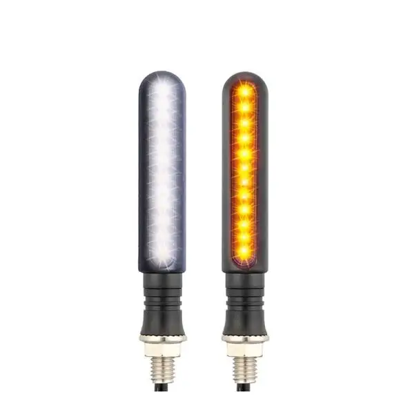 24LED стержневой двухцветный поворотный сигнал для мотоцикла DC12V 1 5