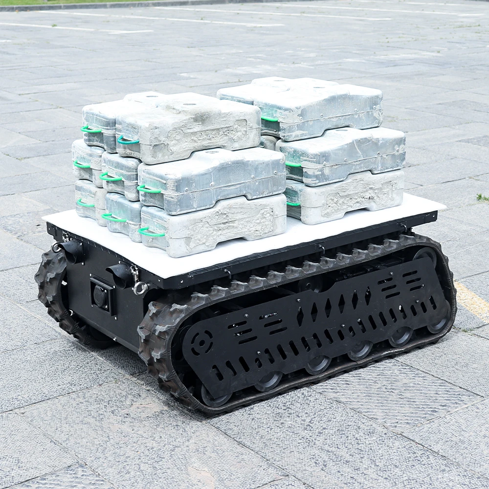 strong outdoor off-road ability treppenraupe  ugv robot transport vehicle agriculture snow robot  Tins-12E