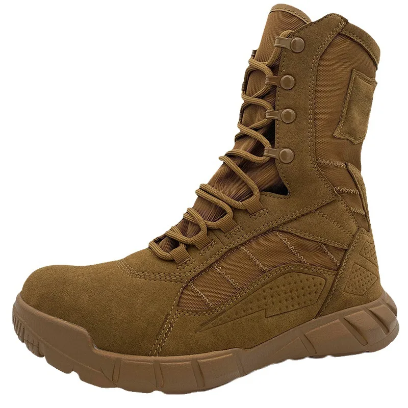 YAKEDA Tactical Men Shoes Boots Combat Botas Para Hombre Hiking Rafale Erkek Training Botas Askeri High Ankle Tactical Boots