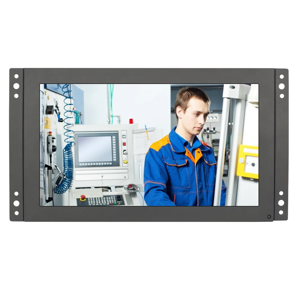 10 дюймов/12 дюймов промышленный монитор с открытой рамкой металла для контроля уровня сахара в крови с VGA AV BNC HDMI