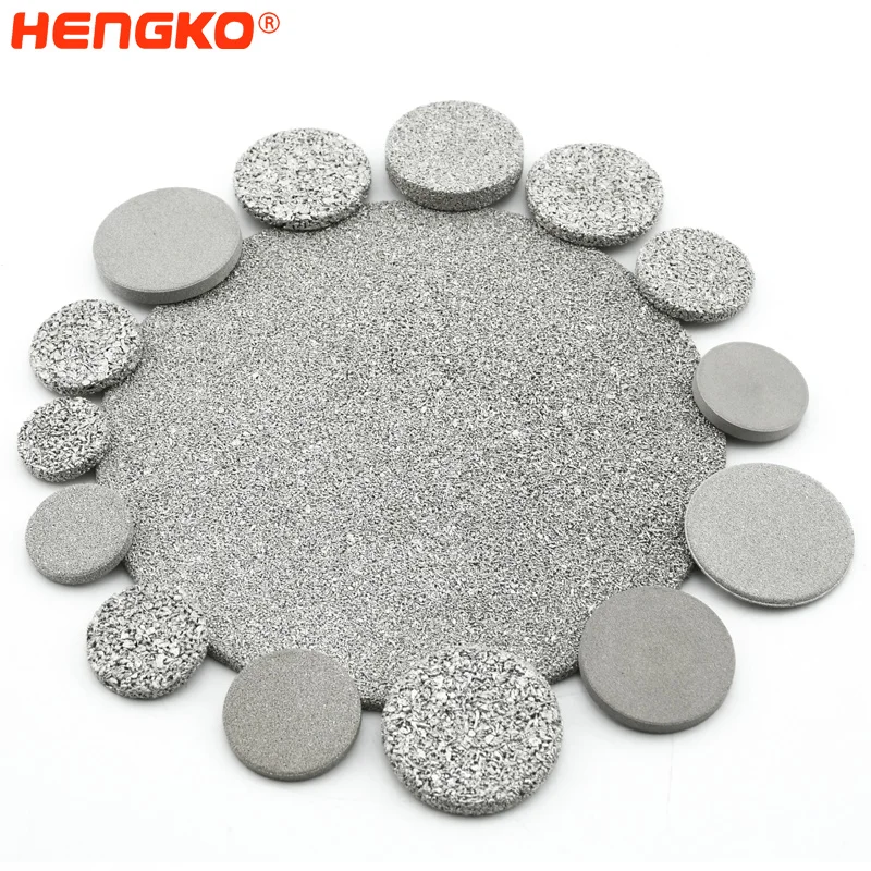 Customize Different Size High Quality Sintered Porous Metal Powder Stainless Steel 304 316L Filter Disc