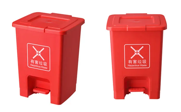 4.8 Gallon kitchen indoor recycle can 10 litre waste bin 20l plastic dustbin with inner basket botes de basura