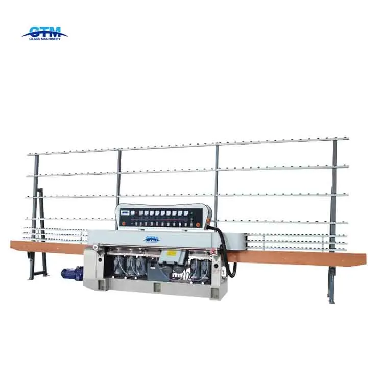 9 Spindles Glass Processing Equipment Straight Line Glass Edge Polishing Machine