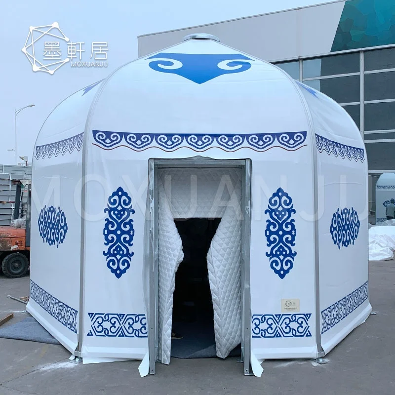 5M Mobile luxury Ger Glamping Hotel House Tents for Party Activities No Center Pole