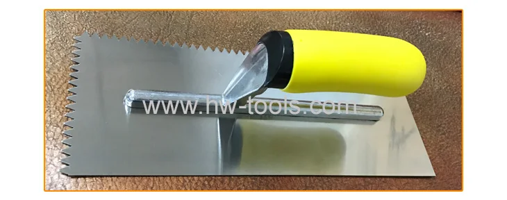 Plastering trowel with mirror polished stainless steel blade TROWEL