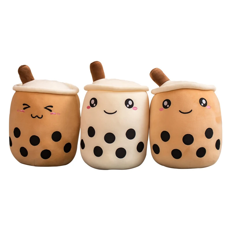 Plush toy doll cute pearl milk tea cup pillow bed sleeping cushion nap pillow doll