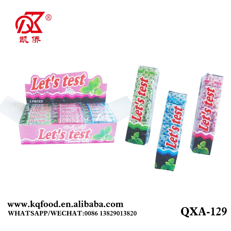 23g Let Test 7pcs Pack Filling Chewing Gum Brands