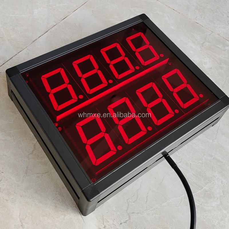 Modbus RTU/ASCII/TCP Protocol LED Segment Display Dual Sided LED Segment Display