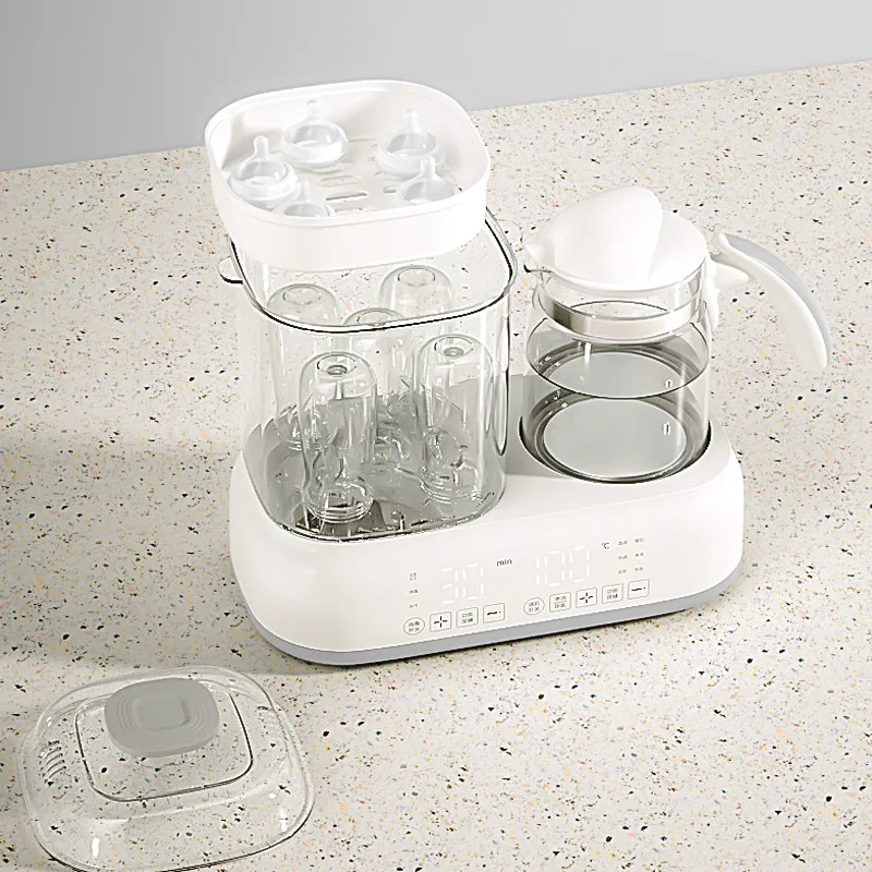 8-in-1 Multifunction With Electric Steam Cleaning and Drying Baby Bottle Heater for Quick Heating of Breast Milk Formula