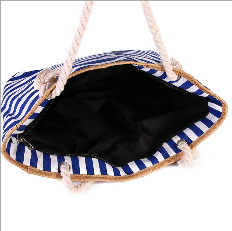 Customized large Reusable blank canvas cotton fabric tote beach bag with logo