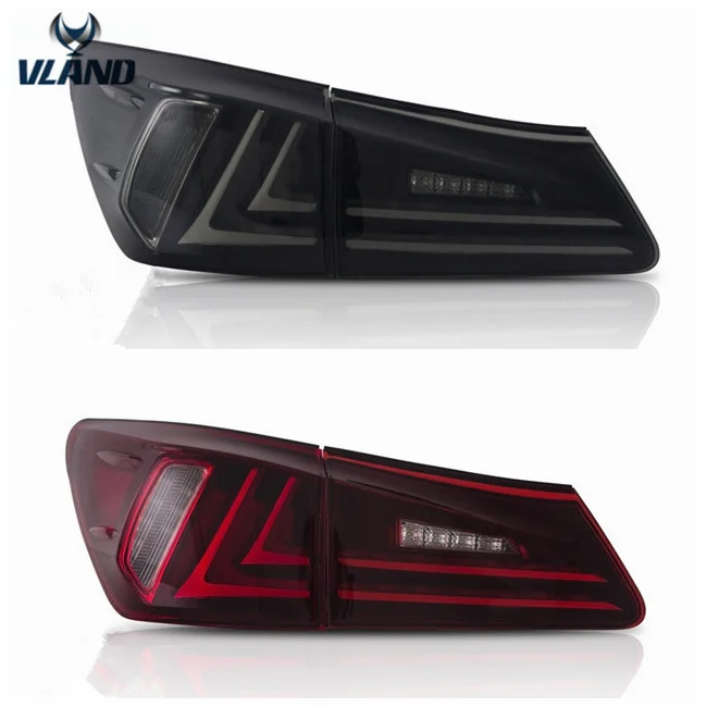 VLAND manufacturer factory wholesales tail light full led rear lights 2006-2012 is250 is350 is300  tail lamp