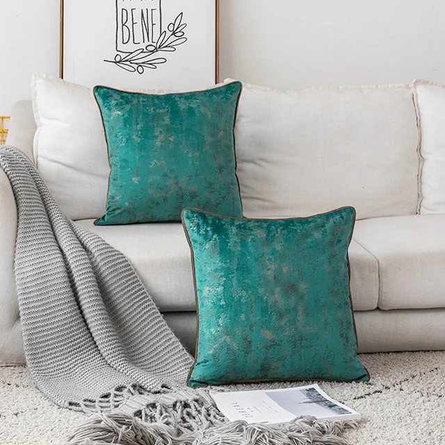 2021 Wholesale Moroccan chic gold printed cushion cover for living room