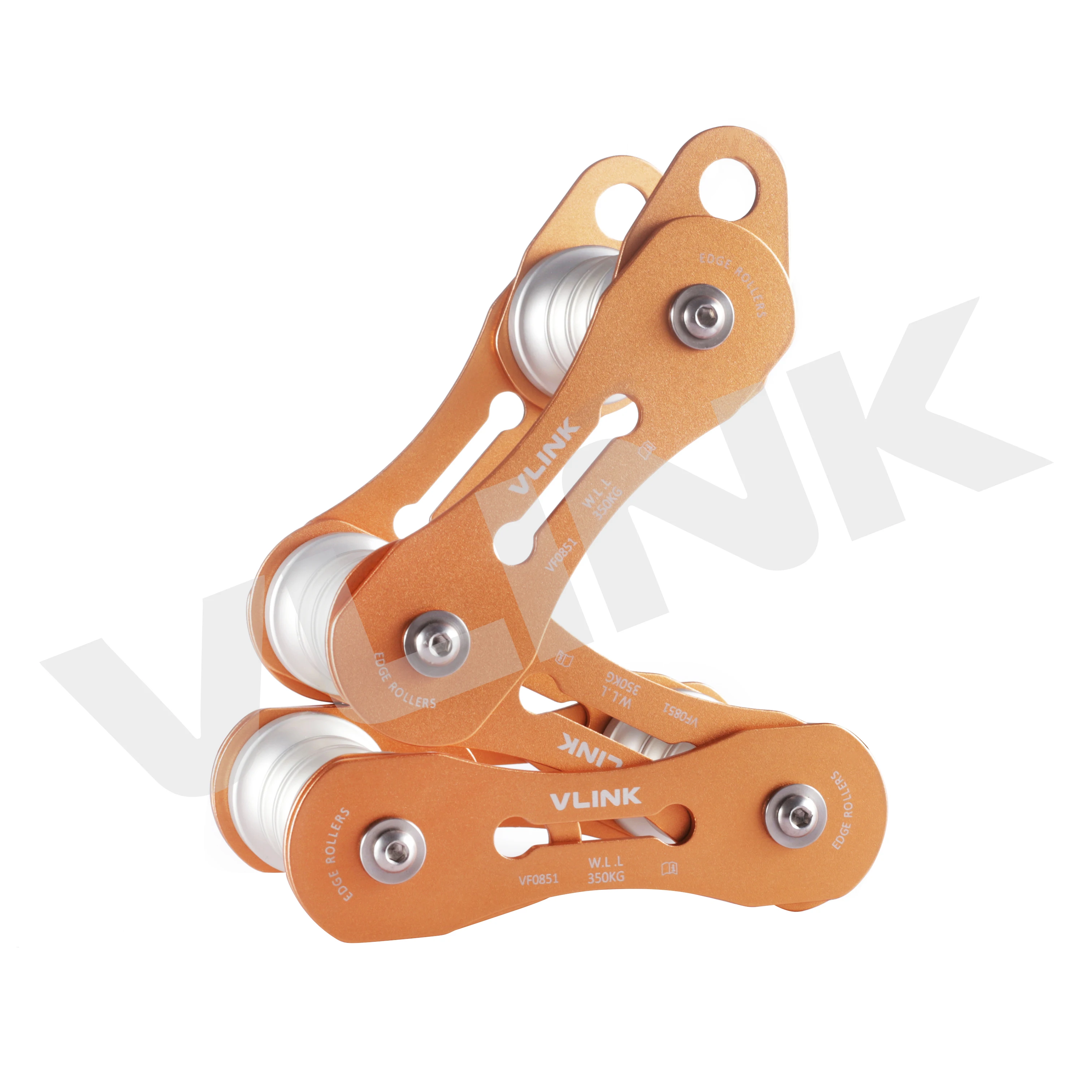 4-slot Chain Rope Protector Outdoor Rescue Climbing Rock Rope Lightweight Equipment Alloy Edge Protect Pulley