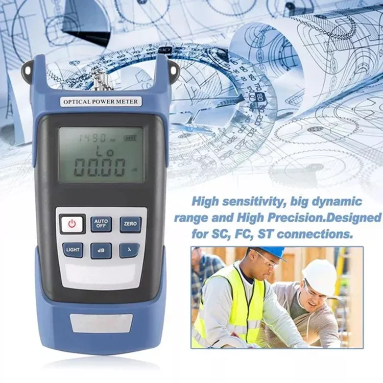 Cable Tester Visual Fault Locator Gpon Optical Laser Source Fiber Optic PON Optical Power Meter In BD