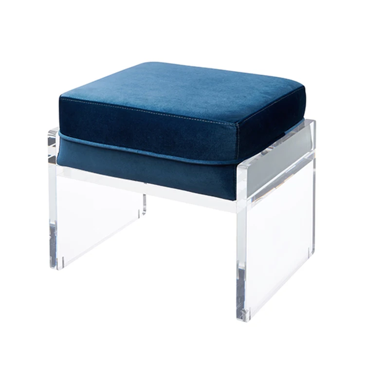 Modern clear acrylic stool bar stool acrylic cushion stool