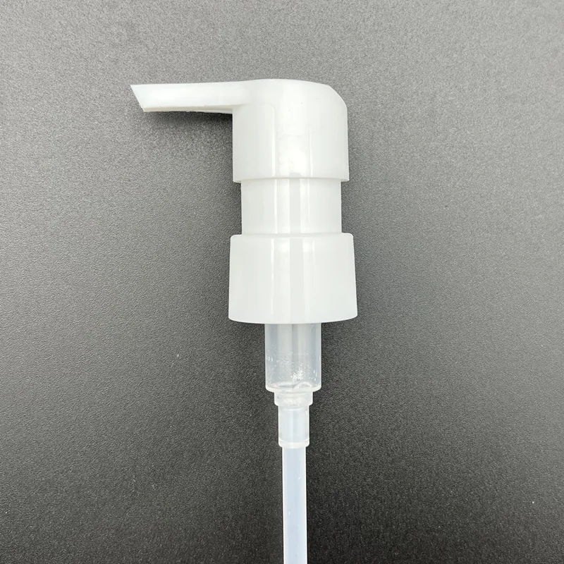 24/410 24mm long nozzle spring outside cosmetic pump serum gel treatment pump dispenser left right lock lotion pump