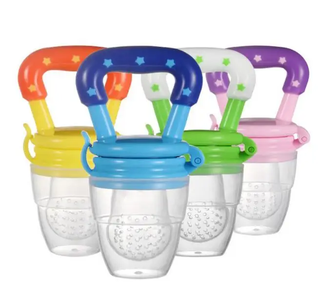 BPA Free Silicone Training Silicone Infant Teething Teether Toy baby fruit vegetable fresh food feeder pacifier