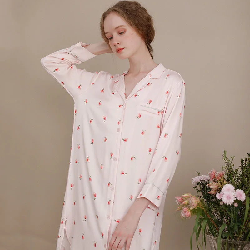 Womens Nightgowns Skirt Cotton Lounge Wear Ladies Hot Cardigan Night Dress