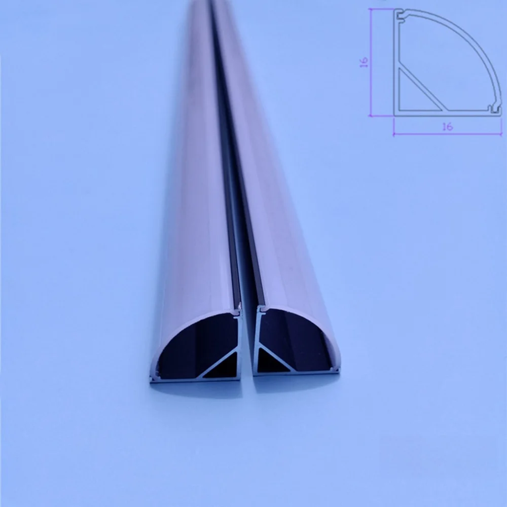 Customizable Extrusion Aluminum LED Linear Light Profile Lighting Accessories for Wardrobe Corner & Light Strip