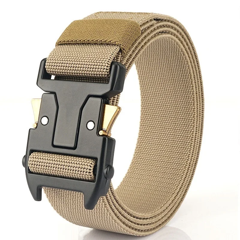 Sturdy armor Quick Release Dump Zinc Alloy Metal Ratcheting Breaking Strength Buckle Clasp Nylon Tactical Belt