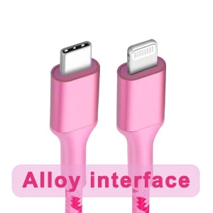 Для Iphone зарядное устройство USB 3ft/6ft прочный быстрой зарядки кабель с нейлоновой оплеткой для передачи данных синхронизации Type C зарядного устройства C-L