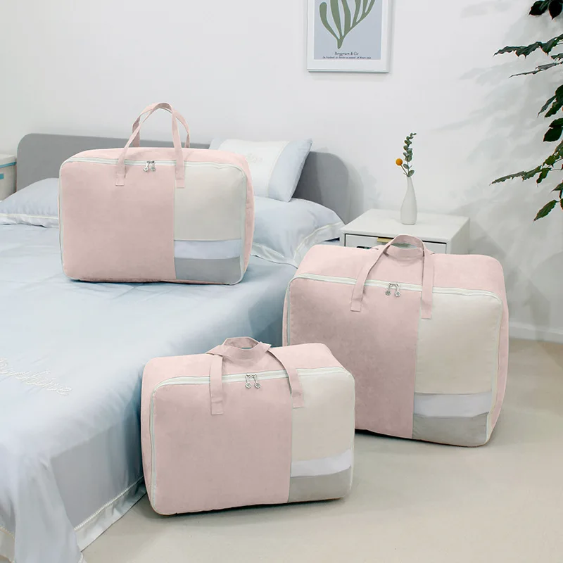 Wholesale Quilt Bag Suede Travel Moving Luggage Packaging Clothes Dust-proof Moisture-proof Bag