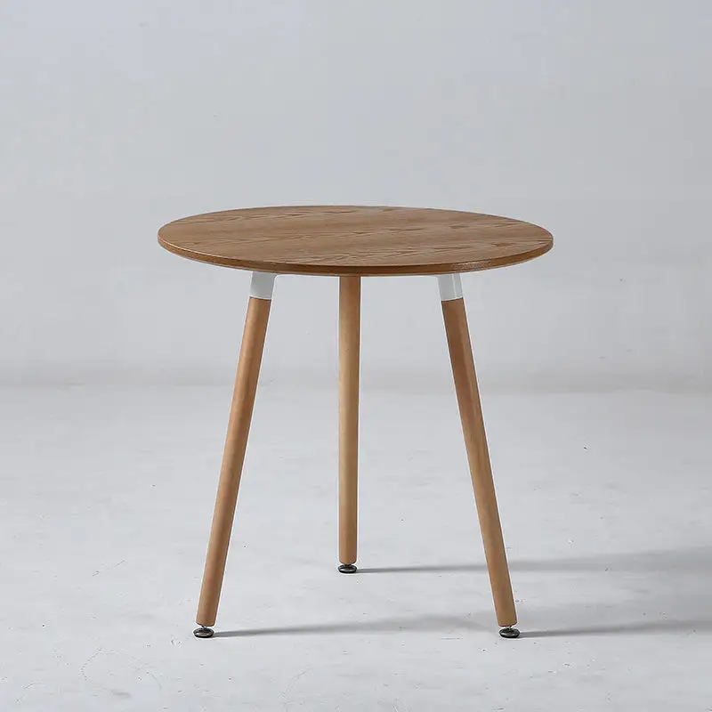 Household balcony Nordic round table and chair set simple leisure dining coffee shop table