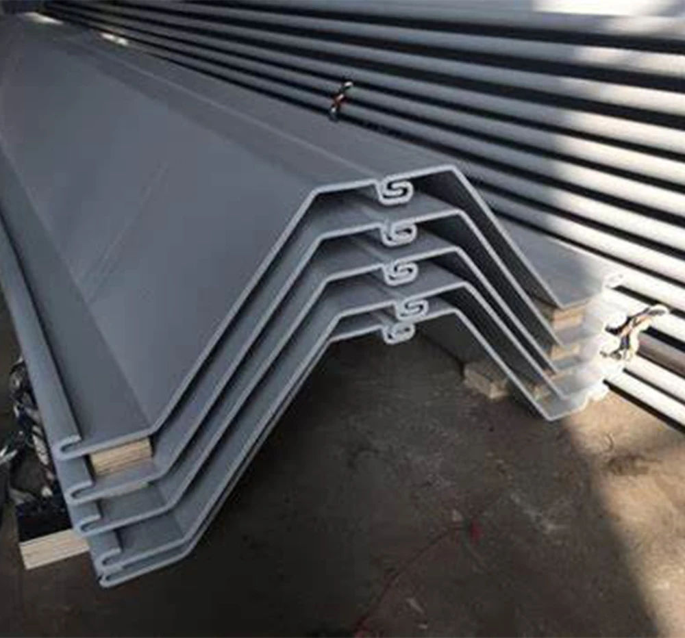 steel vinyl coated concrete reinforced hot rolled 700*459*11.2 larsen Z type steel sheet pile