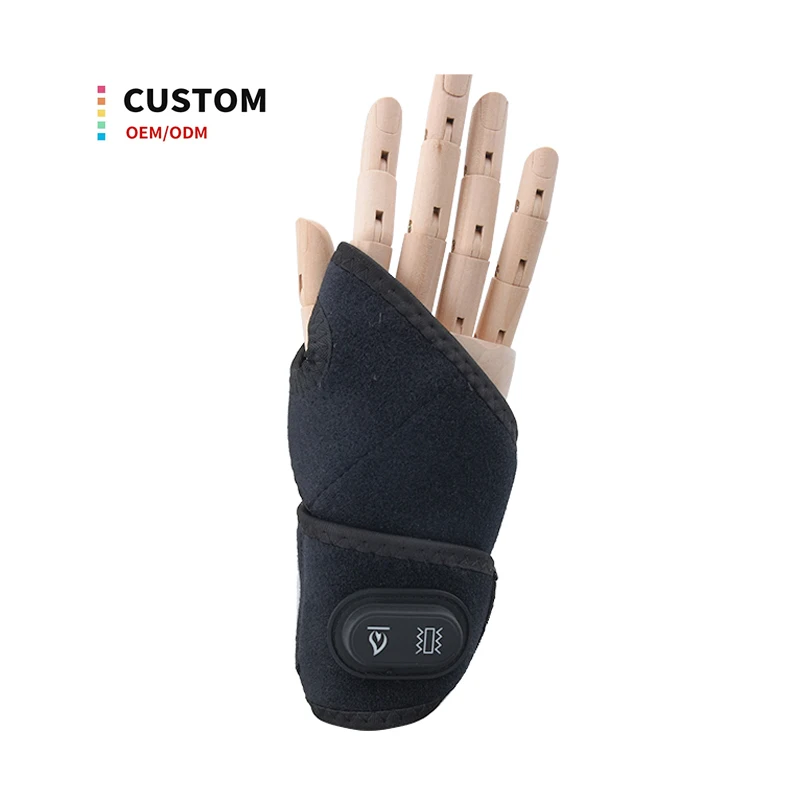Electric Wireless Wearable Physiotherapy Vibrating Wrist band Heating Wrist Massage Belt For Sports Injuries