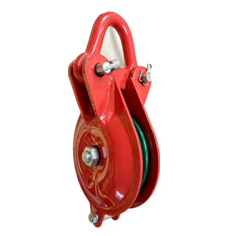 HOT DIP GALVENIZED  SNATCH BLOCK WITH SHACKLE FROM 3-8 INCHES AND CAPACITY 1.5T TO 8T