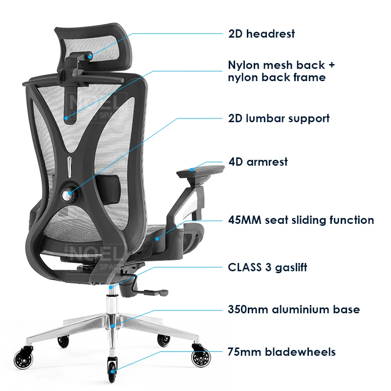 Ergonomic Modern Office Chair Comfortable Best Ergonomic Full Mesh Back Swivel